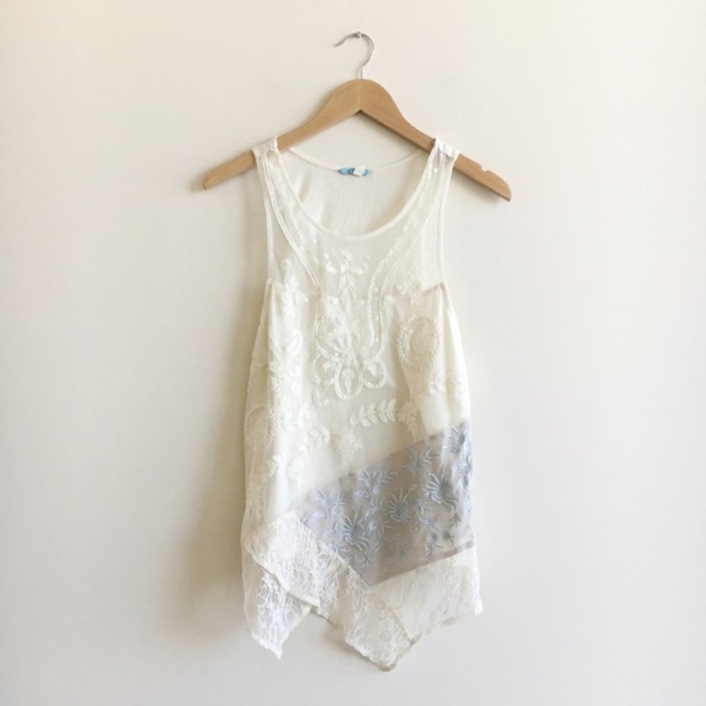 Anthropologie Leifnotes Lace Tank